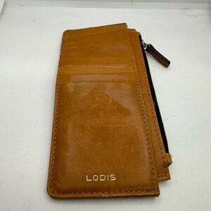 Lodis Tan Leather Wallet